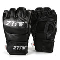 Boxing Gloves Custom logo Pu Mma Gloves Black 7oz Mma Training Sparring Gloves