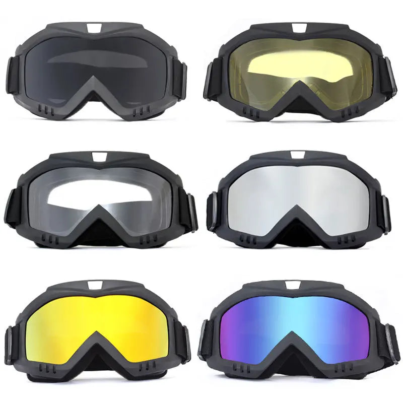 Outdoor Unisex Motorcycle Goggles PC Material for Cycling MX Off-Road Ski Sport ATV Dirt Bike Racing