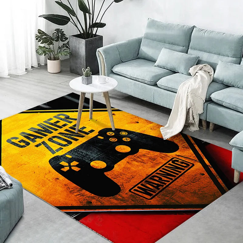 DaiRui Gamer Area Rug Boy's Kid Teen Nursery Controller Rug Funny 3D Printed Carpet Gaming Floor Mat