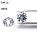 Moissanite Stone D Color VVS Round Brilliant Cut Moissanites Loose Gemstones Handmade Cutting for Jewelry Making