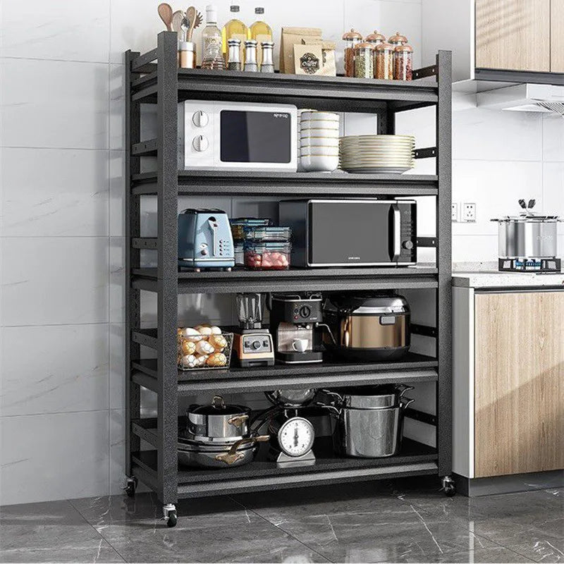 Kitchen Storage Rack Floor Standing Multi-layer Microwave Oven Oven Storage Rack Multifunctional Pot Rack Storage Container
