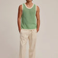 Custom Design logo Wholesale Fashion Knit Vest Knitwear Vintage Summer Sport Oversized Knitted Crop Cotton Men tank Top