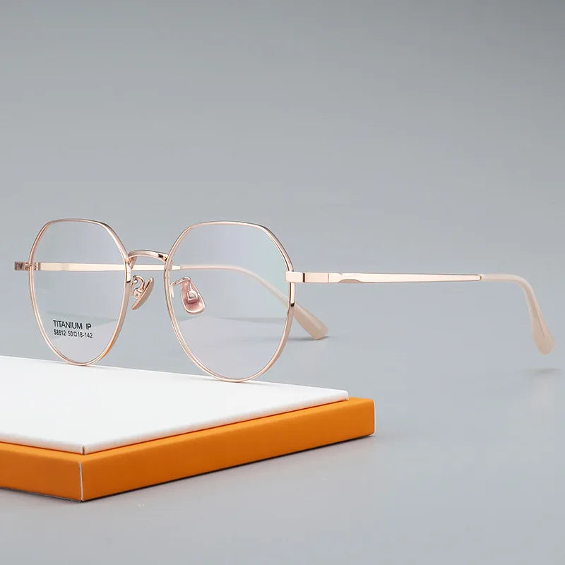 Wholesale Titanium Alloy Eyewear Fashion Optical Glasses Frame Spectacle Eyeglasses Frames for Myopia