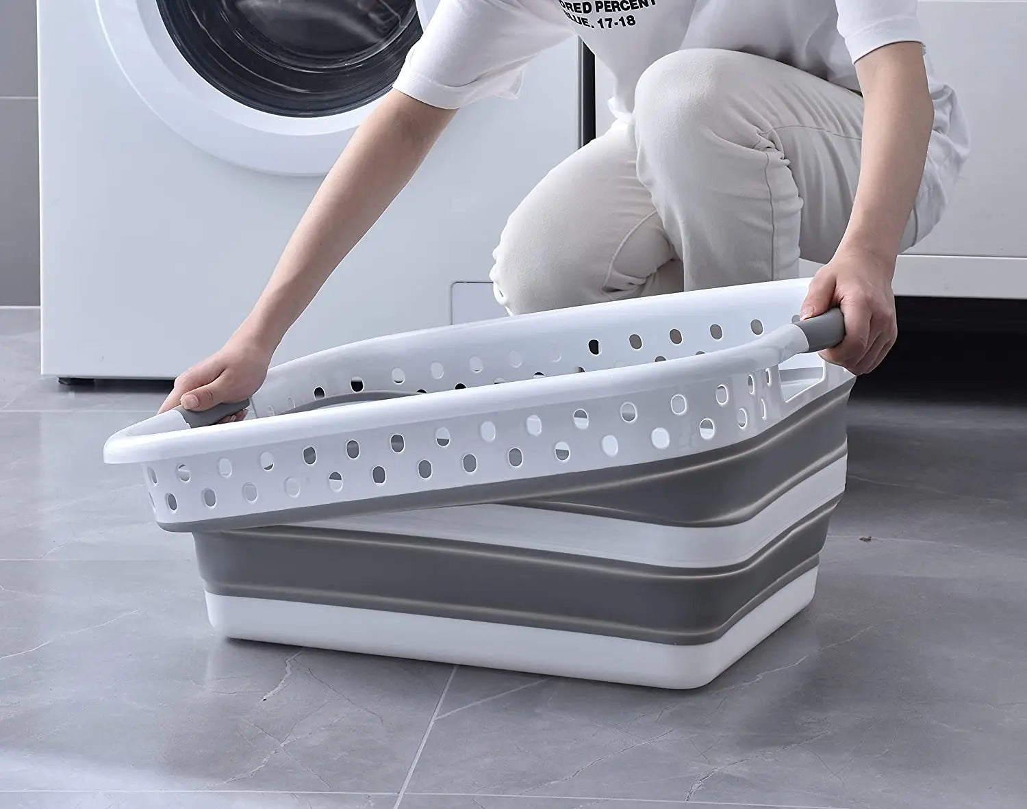 DOOSO Recycle Kitchen Bathroom Folding Wash Basin Collapsible Plastic Laundry Cleaning Bucket