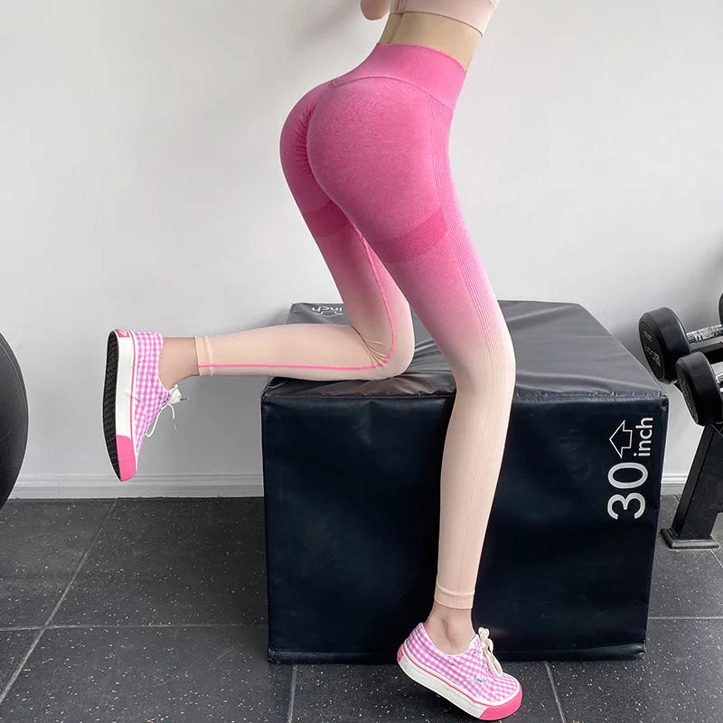 2025 Summer Fashion Slimming Peach Hip Yoga Pants Leggings Lifting Sports Running Training Fitness Yoga Long Pants