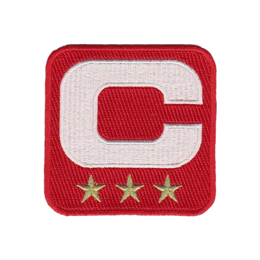 Factory Custom Embroidery Football San Francisco 49ers Quarterback Captain C Patch 3 Gold Stars IRON on PATCH
