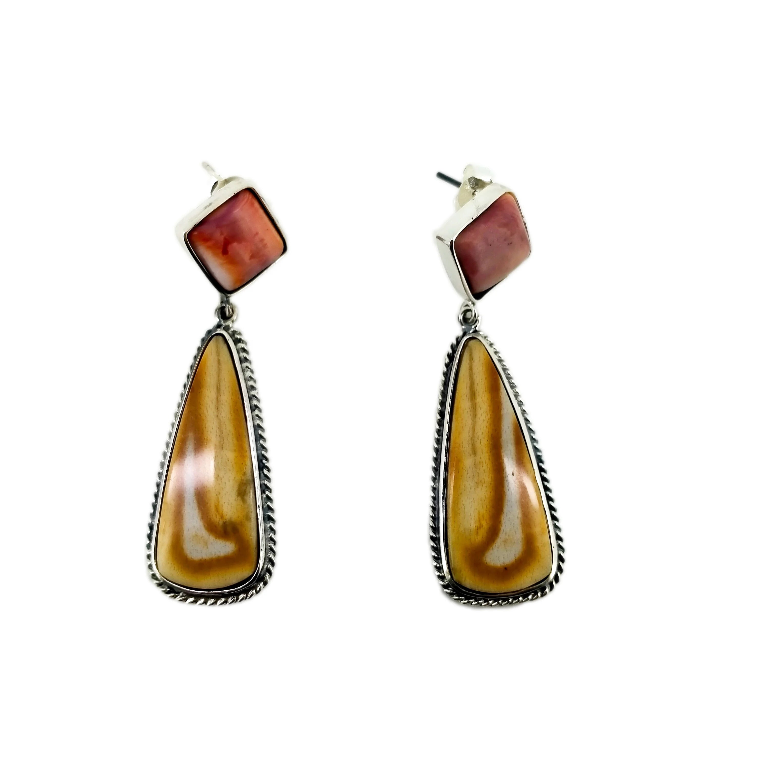 Bumble bee earrings 925 sterling silver Dangle hoop earrings Gold earrings