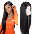 Wholesale 13x4 13x6 Pre Plucked Glueless Virgin Brazilian Bone Straight Human Hair Hd Lace Front Wig for Black Women
