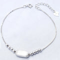 Italian Style Chain Jewelry Real Pure China 925 Ankle Children Sterling Silver Bracelet for Women