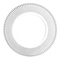 Elegant Modern Round Clear Crystal Glass Charger Plates Flat Bottom with Ins Design Eco-Friendly Home Use Wedding Party Supplies