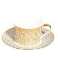 Solhui Cheap Geometric Pattern Coffee Cups Mosaic Ceramic Mug With Saucer Set for Drinkware