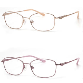 ST8973 Fashion Ultra Light Glasses Retro Customize Prescription Women Pure Titanium Frame Luxury Eyewear Frame for Women