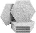 High Density Polyester Sound Absorbing Hexagon Acoustic Panels 9mm Thick Graphic Design Home Studio Office 3D Design Design