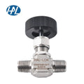 High-Pressure HAL-LOK Type Stainless Steel Needle Valve Gas Manual Male NPT 1/4in 3/8in