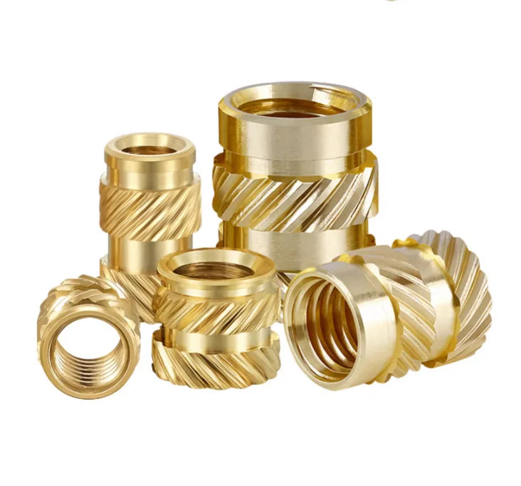 Brass Insert Nuts Theaded Insert Nuts   UNC 1/4"-20 Heat Set Insert for 3D Printing Components and Plastic Parts