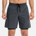 Custom Men Mesh Breathable Fitness 2 in 1 Double Training Shorts With Pocket Basketball Fitness Mesh Shorts for Men