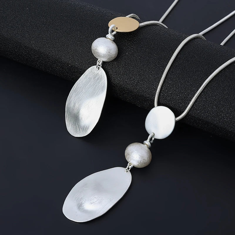 TongLing European Oval Ball Designer Jewelry Wedding Necklace for Women Pendant Necklace Alloy Necklace