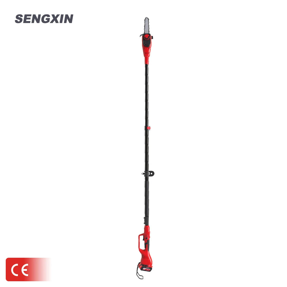 SENGXIN 21V 28mm High Tree Branch Cutting Width Industrial & DIY Grade OEM Cordless Pole Chainsaw Pruner