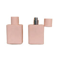 50ML Luxury Empty Perfume Bottles Matte Pink Fragrance Perfume Glass Bottle Square Fine Mist Perfume Spray Bottle Packaging