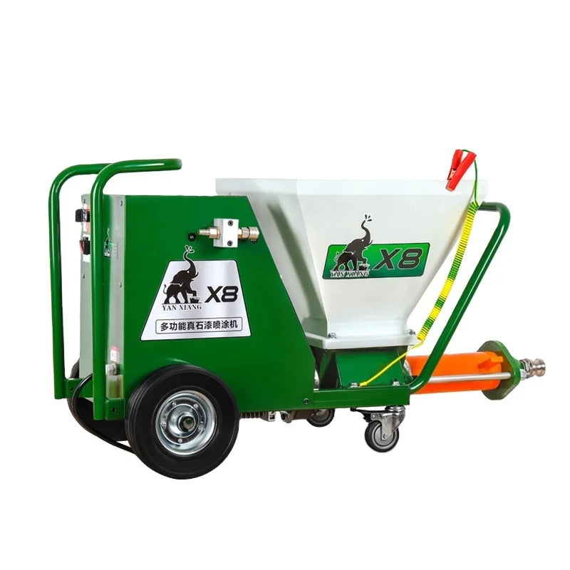 X8 Factory Direct Sale Price Putty Plaster Texture Screw Pump Sprayer Real Stone Paint Sprayer Construction Motorpump Provided