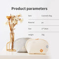 Women's Fashionable PU Leather Beauty Pouch Cute Portable Cosmetic Bag for Wet Washing for Daily Use