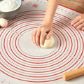 Silicone Baking Mat Non Slip Pastry Mat with Measurement Cookies Pie Baking Mat Sheet