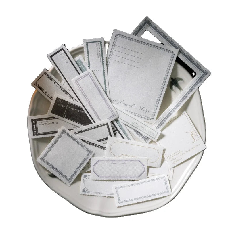 30pcs/pack Stripes and Frames Series  Border Note Book Handbook Material Decorative Collage