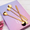 Popular Custom Mini Small Long Handled 304 Stainless Steel Teaspoon Metal Dessert Tea Spoon
