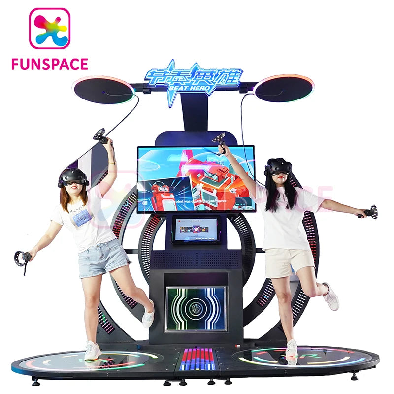 Funspace Factory Wholesale VR Equipment 9D VR Game Double Players Shooting VR Arcade Game Machine