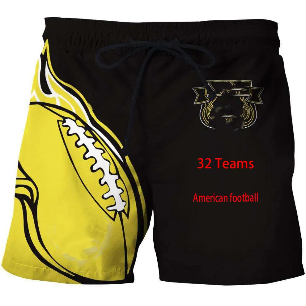 American Football Teams Designer Mesh Shorts Lining Summer Sublimation All Over Print Custom Blank Short Men Mesh Shorts