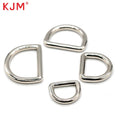 KJM Factory Price Free Sample Reflective Dog Collar Hardware D Ring Metal Buckles in Sizes 15mm 20mm 25mm