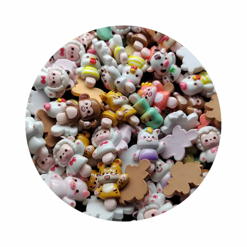 Traditional China 12 Zodiac Animal Stickers Resin Charms for Refrigerator Magnets Decoration Magnets Photo Wall Accessories