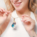 European American Popular Easter Gifts Cute Stainless Steel Zodiac Easter Eggs Butterfly Shape Small Pendants Can Be Opened