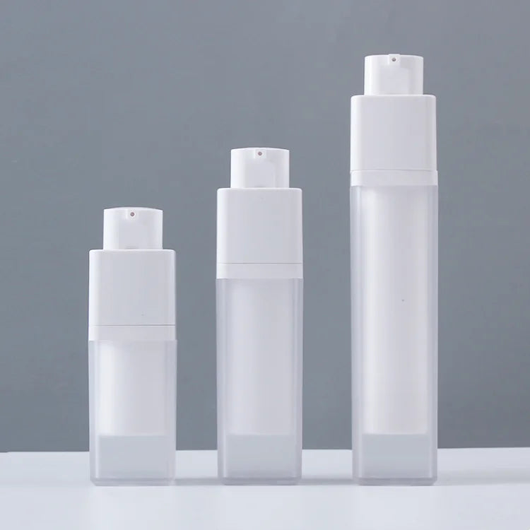 Wholesale Frosted Matte Double Wall Skincare Cosmetic Packaging 15ml 30ml 50ml Empty Lotion Serum Airless Pump Bottle