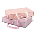 Wholesale Factory Custom Designed Rigid Cardboard Jewelry Packaging Box Handle Slide Drawer Matt Lamination Embossing Printing