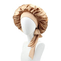 WD-A1259 Satin Sleep Shower Hair Bonnet & for with Elastic Band-Unisex Daily Use All Seasons