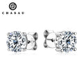 Passed Diamond Test Excellent 3.0CT 4CT 5CT Moissanite 925 Sterling Silver Perfect Cut Stone Stud Earrings for Lady