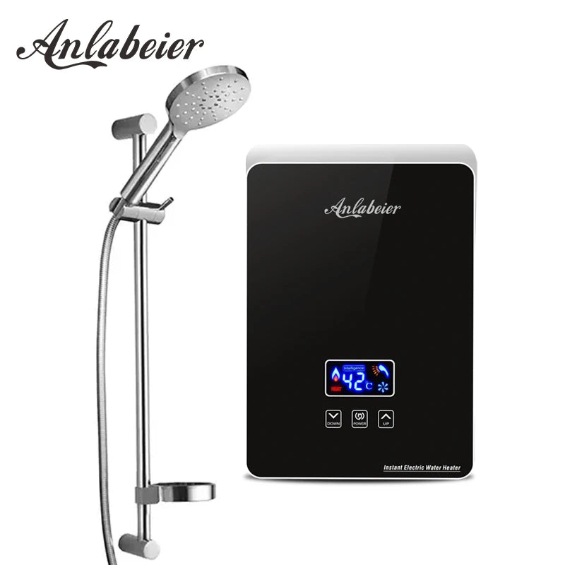 Portable China Zhongshan Factory Tankless Water Heater Electric Instant Hot Water Heater with air Switch