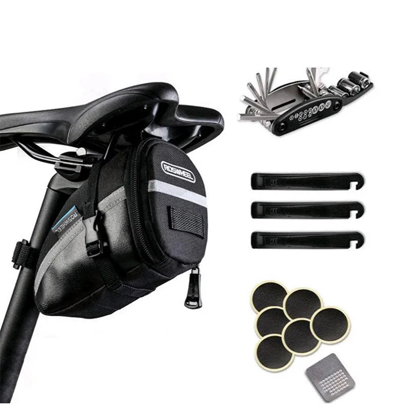 BUCKLOS Accesorios Para Bicicletas Bicycle Rear Seat Bag Riding Equipment Accessories Tool Bag Bicycle Maintenance Tool Set