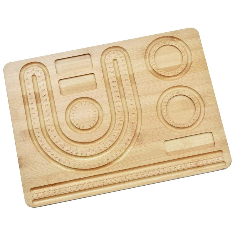 Bamboo Combo Beading Board for Jewelry Bracelets Necklaces Making Bamboo Bead Design Board for Jewelry Making Beading Mats Trays