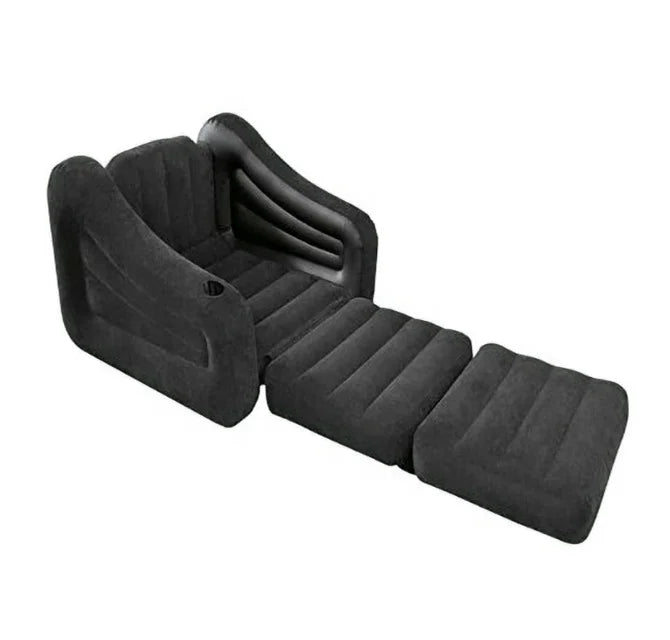 Wholesale Modern Foldable Portable Flocking Multi-functional Waterproof Eco PVC Inflatable Leisure Sofa Bed Bedroom Living Room