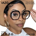 Luxury Trendy Polygonal Eyewear Frame Optical for Women Anti Blue Light Glasses Wholesale Eyeglass Frames Fashionable MegaBDM