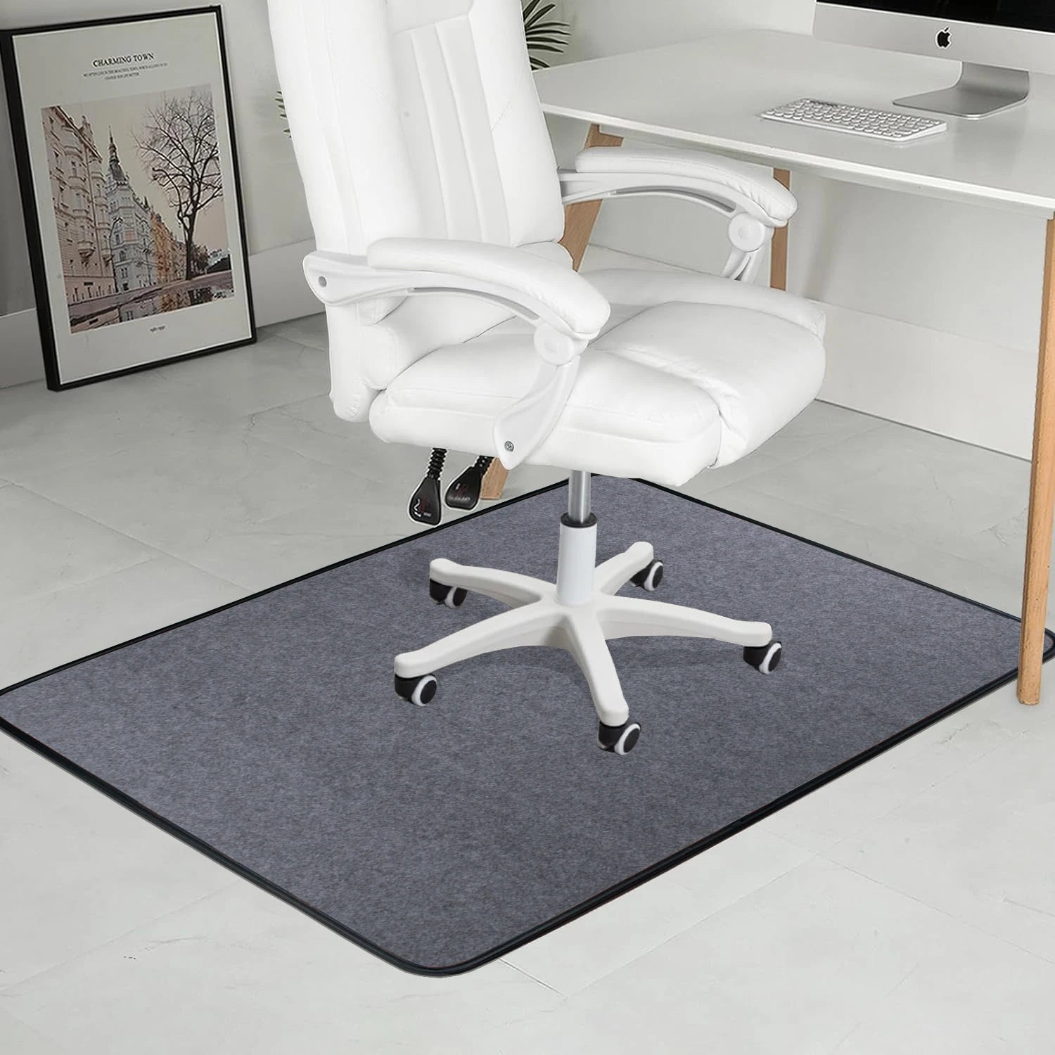 Non-Slip Office Chair Mat & Area Rug Multi-Purpose Floor Protection Mat for Home Office Decorative Indoor Rug
