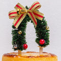 Merry Christmas Satin Multi-Colour Cake Decorations for Party & Holiday Supplies