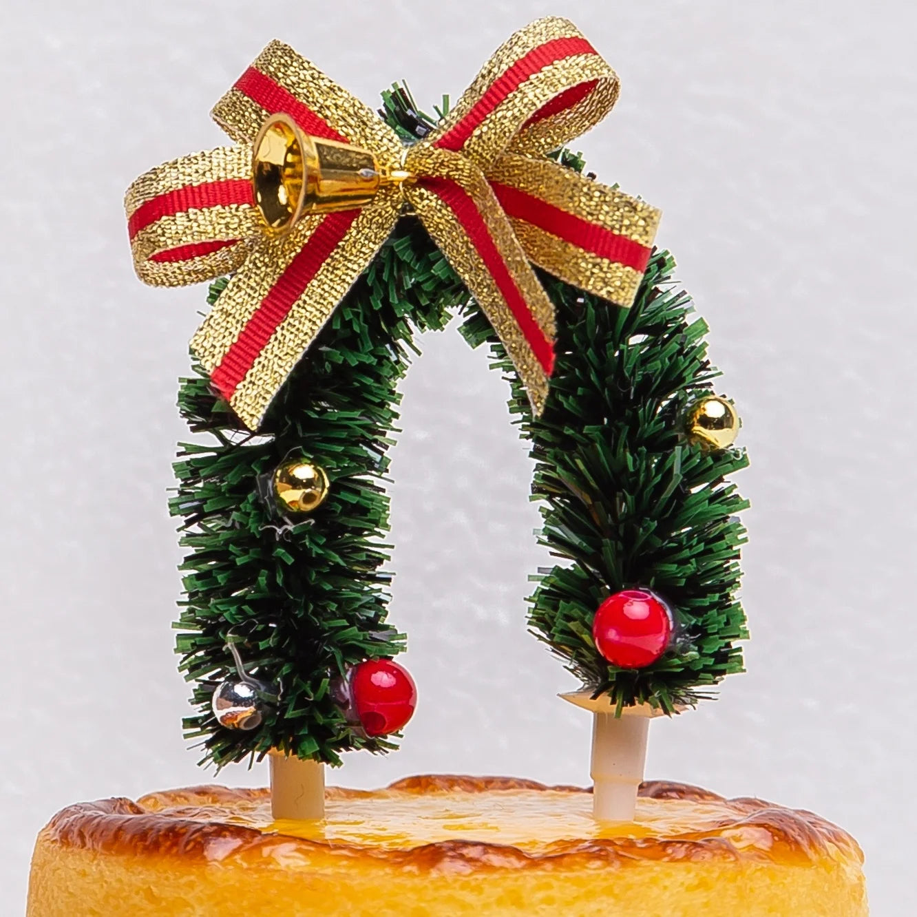 Merry Christmas Satin Multi-Colour Cake Decorations for Party & Holiday Supplies