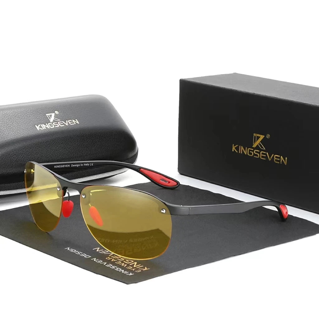 KINGSEVEN NEW Men's Ultra Light TR90 Sunglasses Men Polarized TAC 1.1mm Cat.3 Lens Driving Sun Glasses for Women N7612