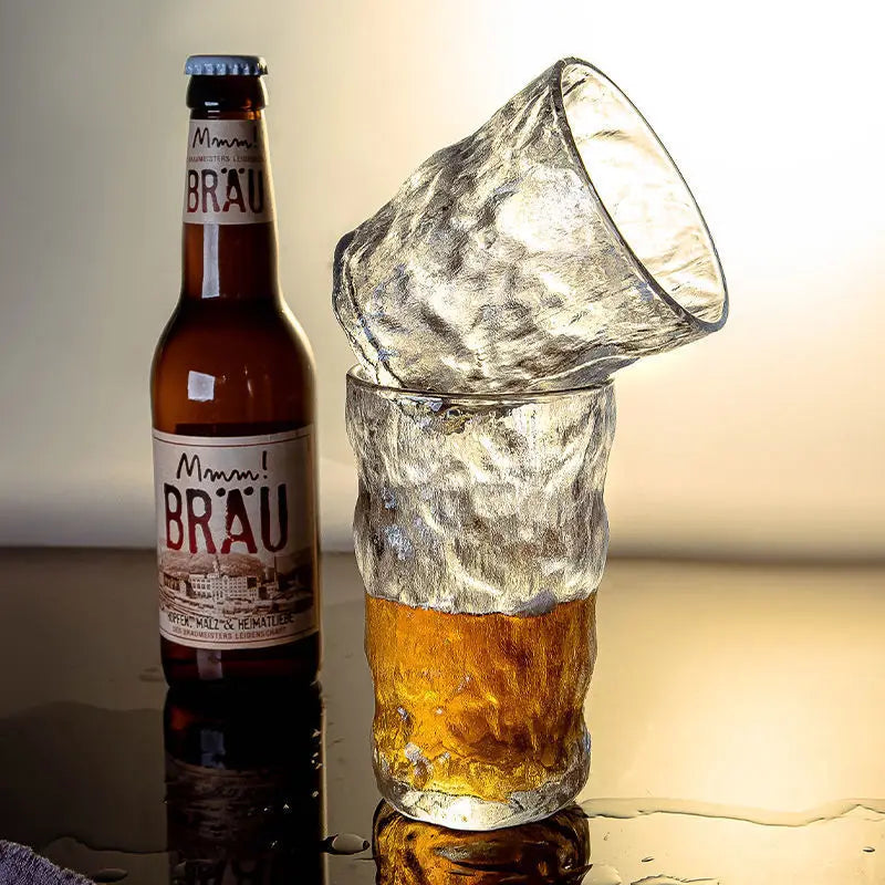 Modern Luxury Japanese Transparent Household Drinking Factory Supply Internet Celebrity Fashion Glacier Pattern Water for