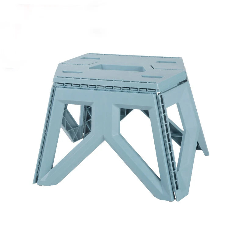 High Load-Bearing Camping Portable Outdoor Folding Square Stool Reinforced Triangle Fishing Chair for Park Use