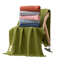 100% Cotton Waffle Large Bath Towel Blanket Wrap Shawl Blanket