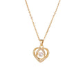 Yiwu DAICY Romantic Charm Jewelry Diamond Love Necklace Stainless Steel Heart Pendant Necklace Women's Holiday Gift